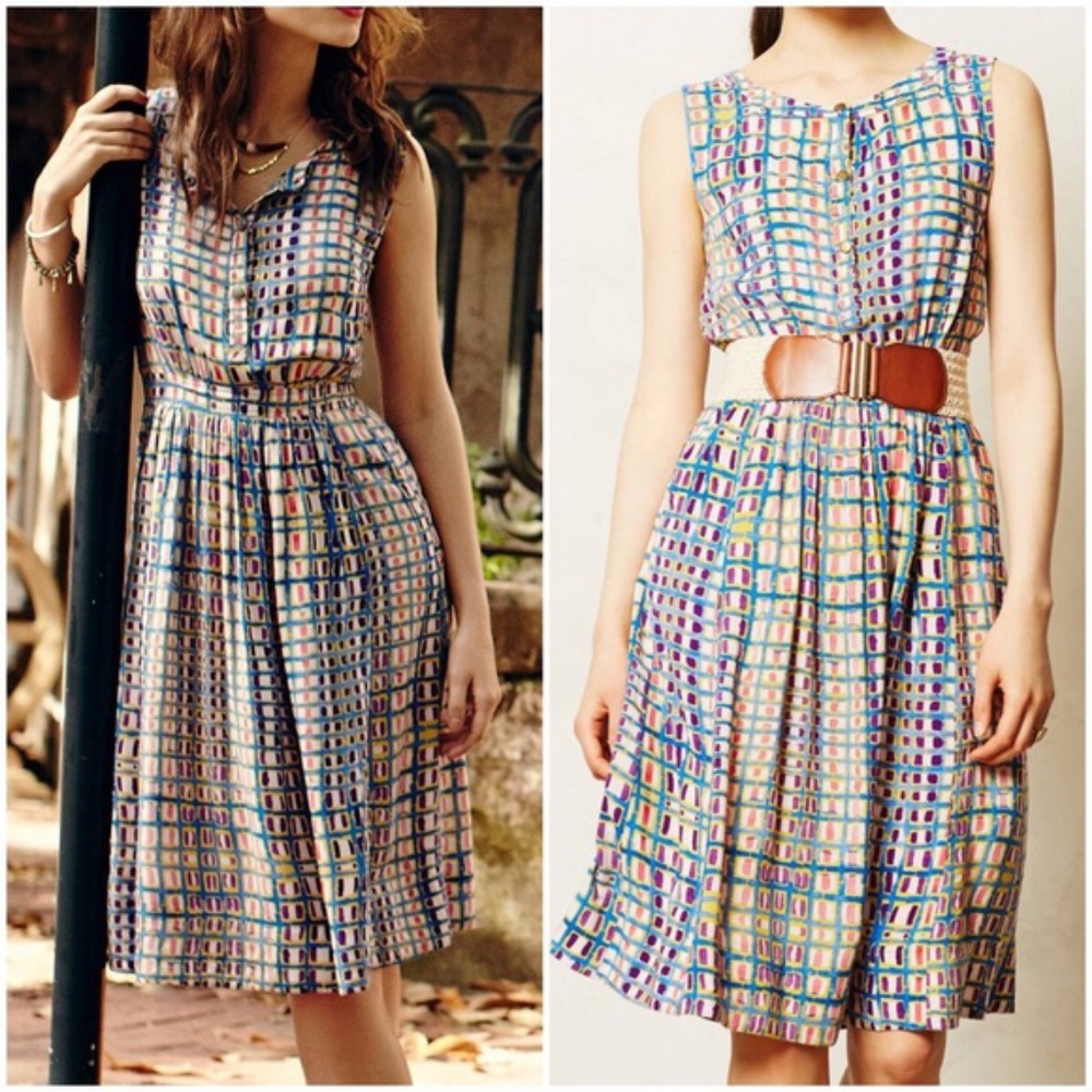 Tracey Reese Sunchecked Shirtdress